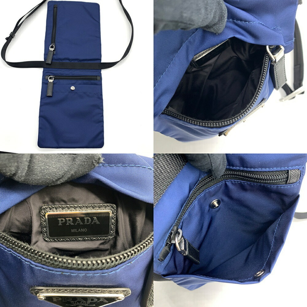 PRADA Blue Shoulder Bag - Picture 4 of 5